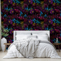 Easy-install gothic floral wallpaper

