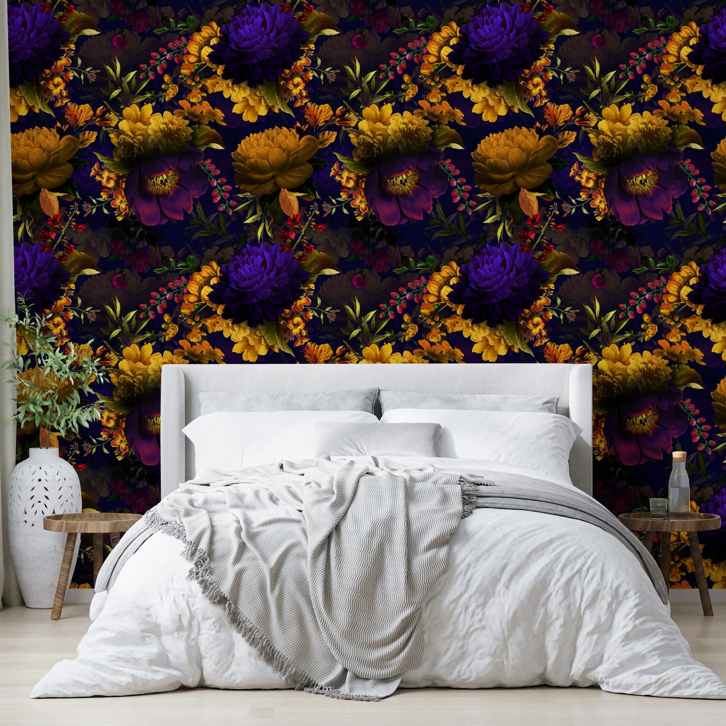 Gothic-Inspired Grandmillennial Wallpaper Design

