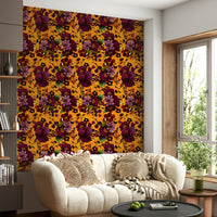 Moody gothic floral wallpaper in grandmillennial style

