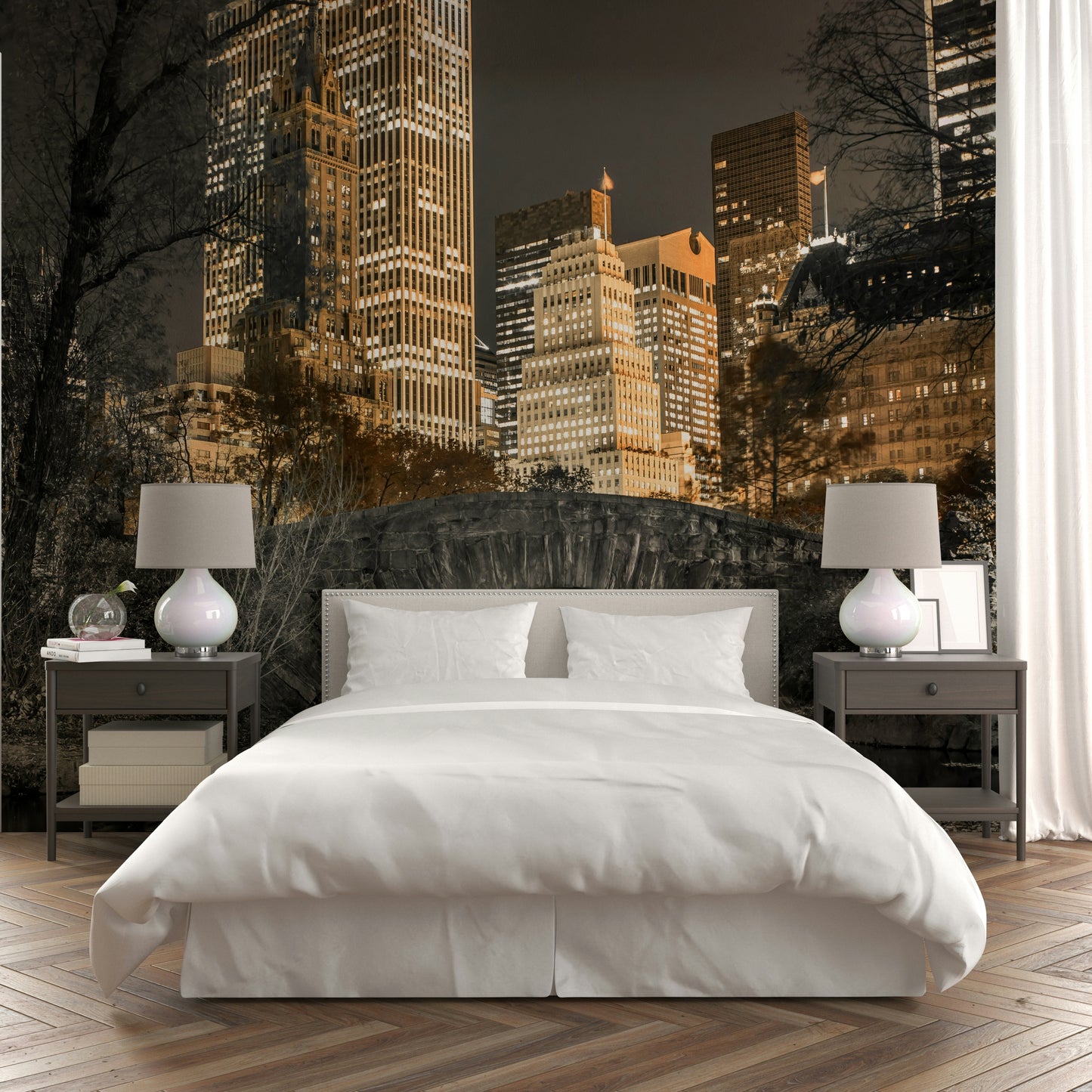 Evening in Central Park Wall Mural