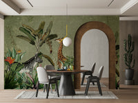 Safari wall mural capturing the essence of the wild

