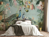 Coastal vintage tropical mural

