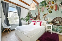 Tropical jungle vintage wall mural

