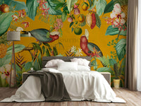 Retro tropical landscape wall art

