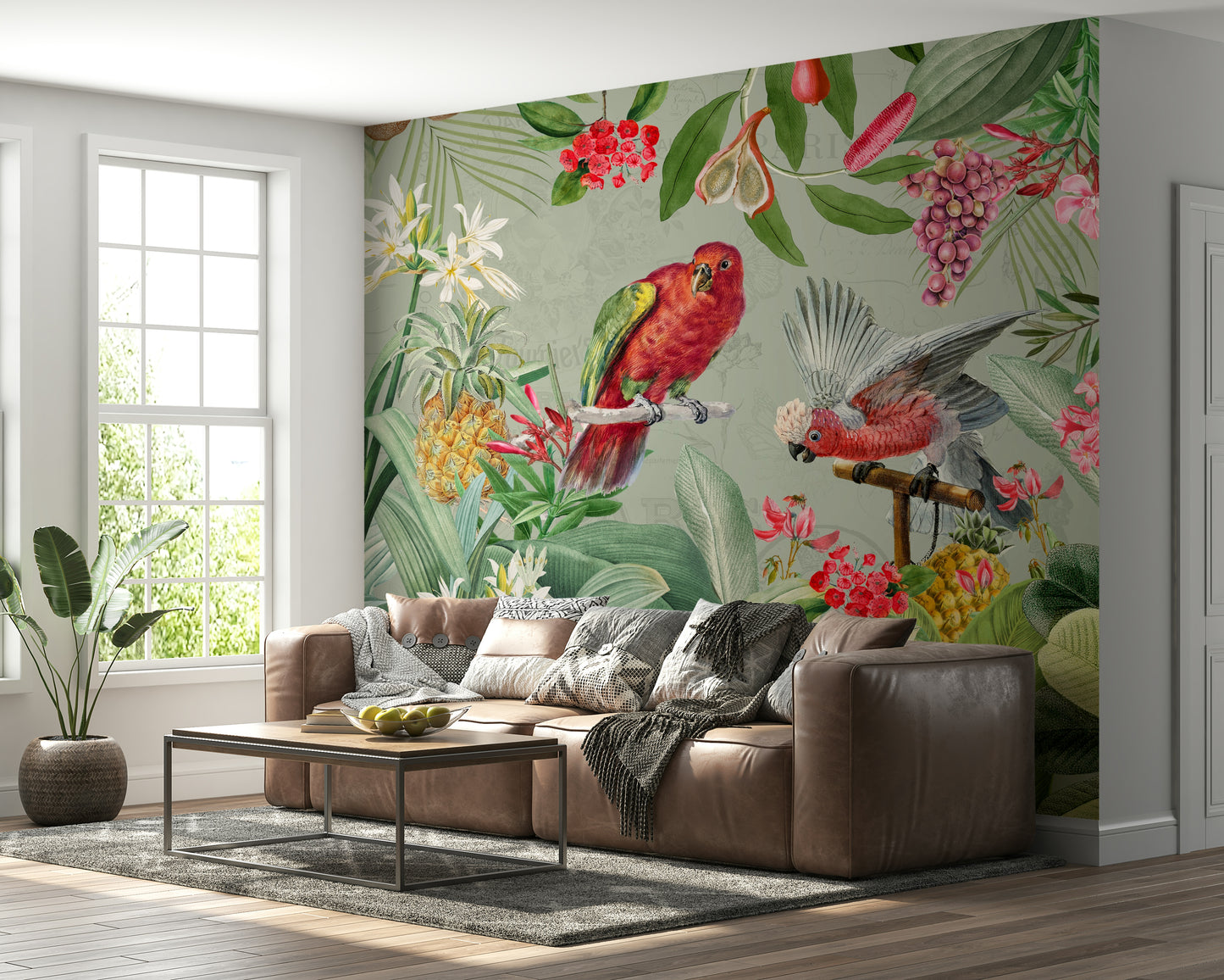 Vintage-style Garden of Eden mural for a dreamy room