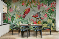 Stunning Enchanted Garden of Eden mural design