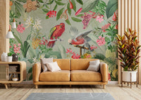 Decorative vintage Eden garden wall mural for rooms