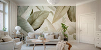 Bring nature indoors with Whispering Leaves mural.

