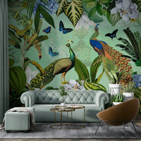 Beautiful garden landscape wall mural for your space

