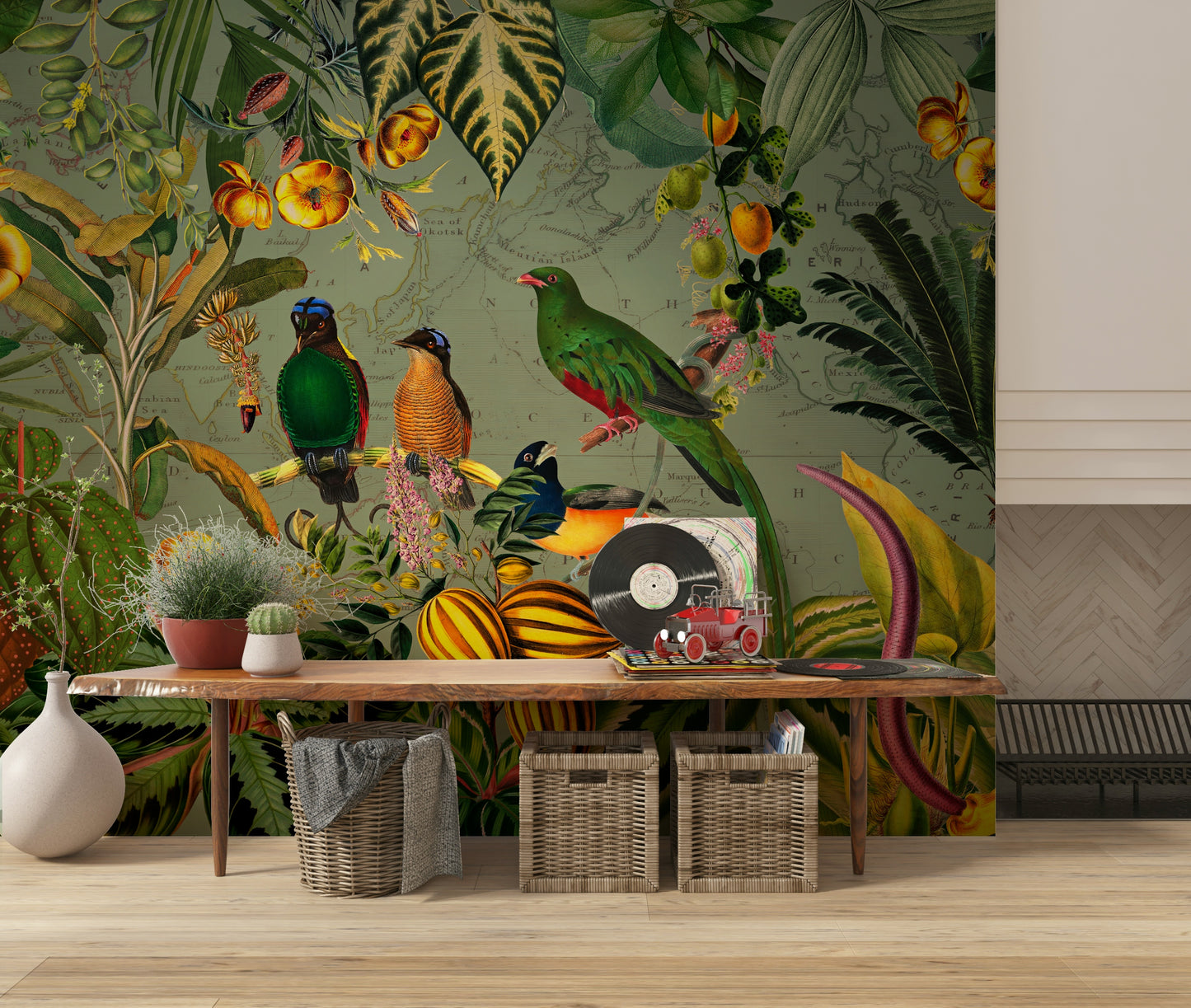 Tropical Explorers' Chart Wall Mural