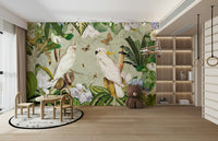 Explore nature with botanical explorer mural art.

