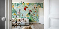 Birds of Paradise Wall Mural for Tropical Room Vibes.

