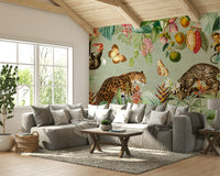 Lush Enchanted Rainforest Mural for Home Walls