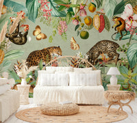 Exotic Jungle Mural for Nature-Inspired Interiors
