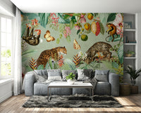 Living Room Wall Mural of Enchanted Forest