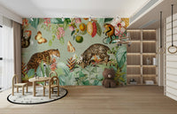 Tropical Rainforest Wall Mural for Modern Spaces