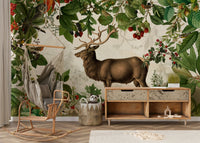 Autumn leaves in rich orange and gold tones.

