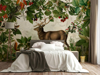 Scenic autumn landscape mural for home decor.

