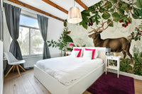 Vibrant fall season wall mural for an inviting space.

