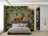 Captivating forest wall mural for nature-inspired spaces.


