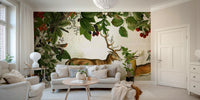 Autumn-inspired wall design with soft textures

