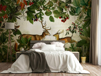 Artistic wallpaper in earthy autumn colors

