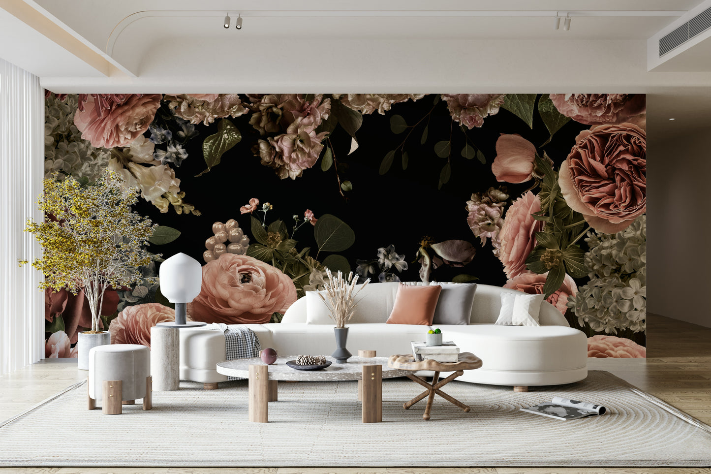 Midnight Bloom Wall Mural