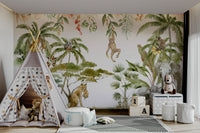 Gentle animal pattern for kids’ wall spaces

