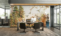Beautiful Wildwood mural for natural-themed room decor

