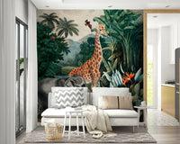Stunning tropical garden mural for modern interiors

