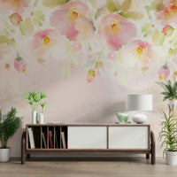 Add a touch of luxury with a beautiful Pink Paradise Mural