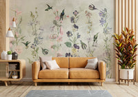 Green leafy garden escape wallpaper with calming vibes

