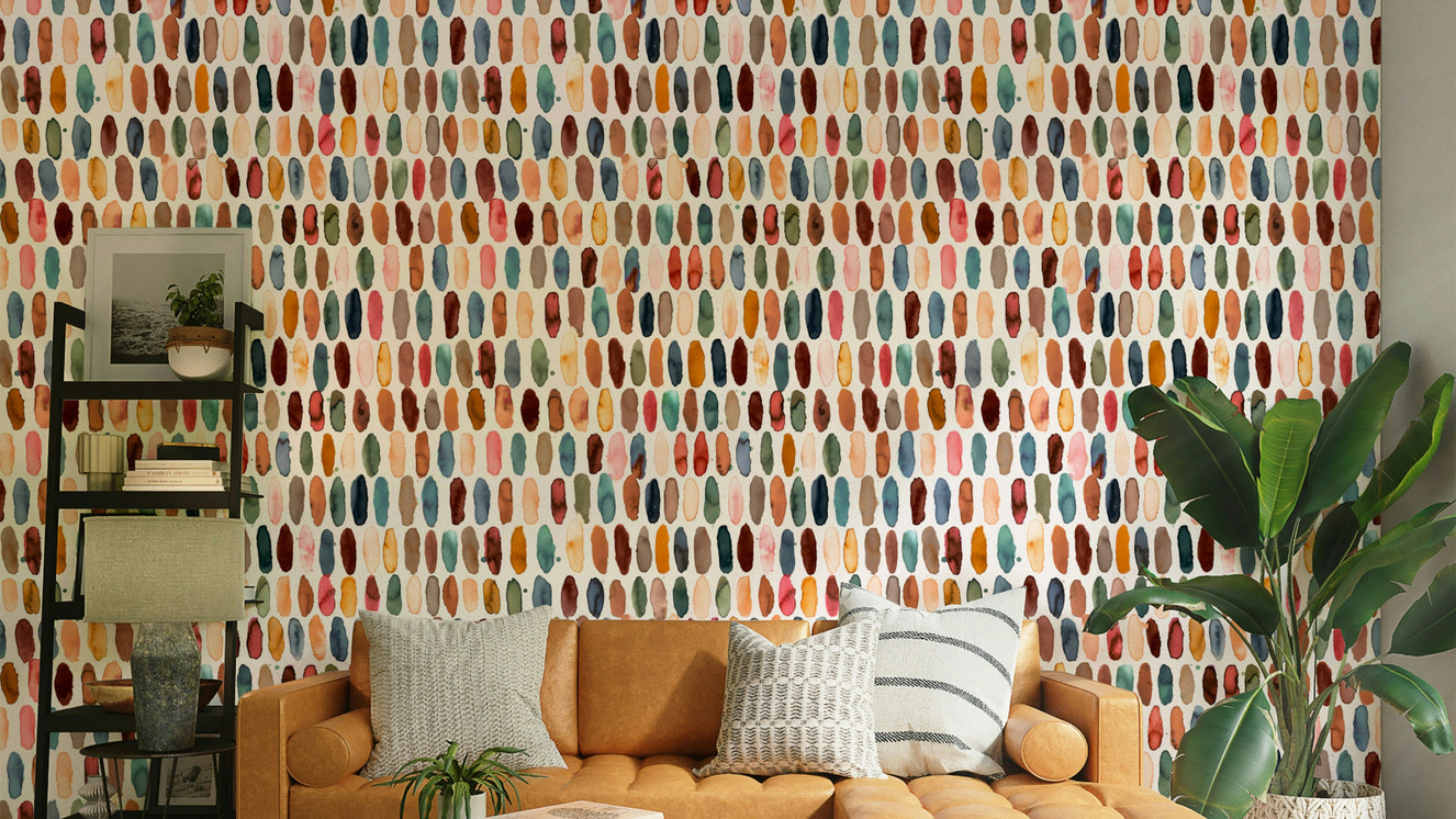 Pills Copper Scandi Brown Wallpaper⁠