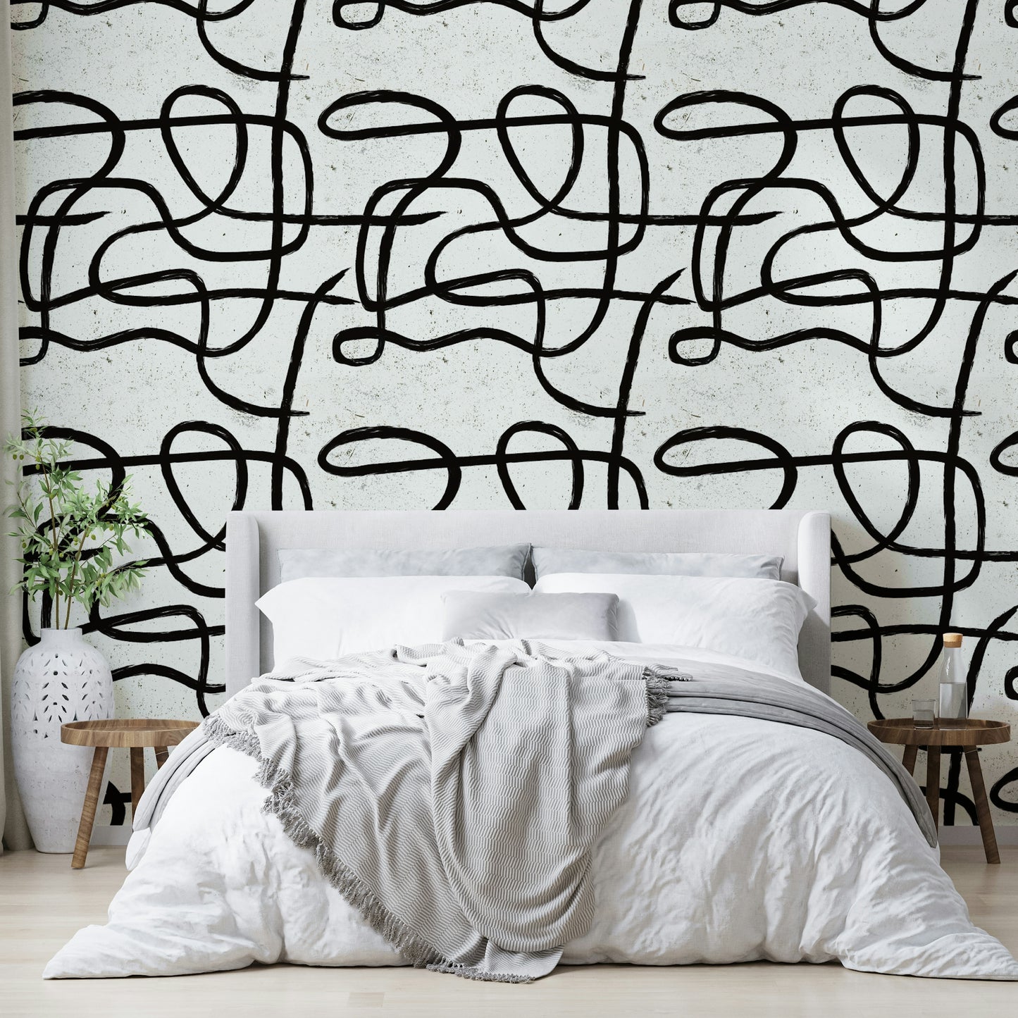 Simple geometric wallpaper inspired by Japan and Scandinavia

