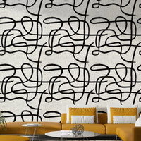 Clean marker strokes on Scandinavian Japanese wallpaper

