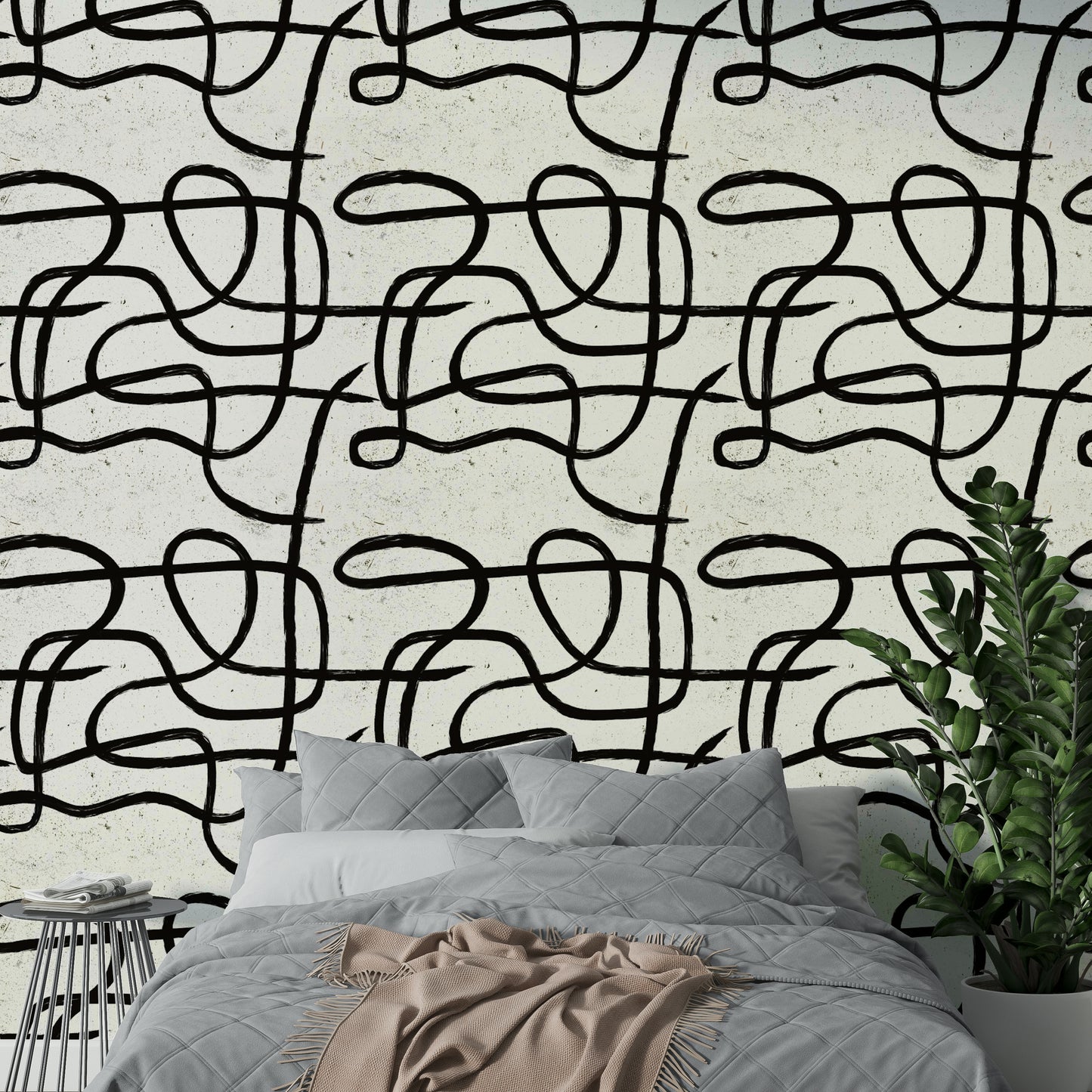 Scandinavian Japanese minimal marker wallpaper design

