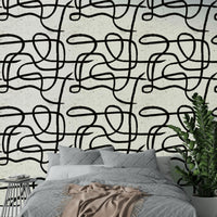 Scandinavian Japanese minimal marker wallpaper design


