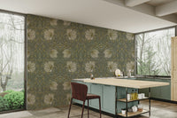 William Morris Pimpernel 1 wallpaper with floral design

