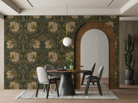Classic botanical wallpaper Pimpernel 2 by William Morris

