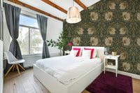 Botanical wallpaper design Pimpernel 2 by William Morris

