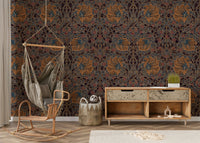 Detailed floral wallpaper Pimpernel 3 by William Morris

