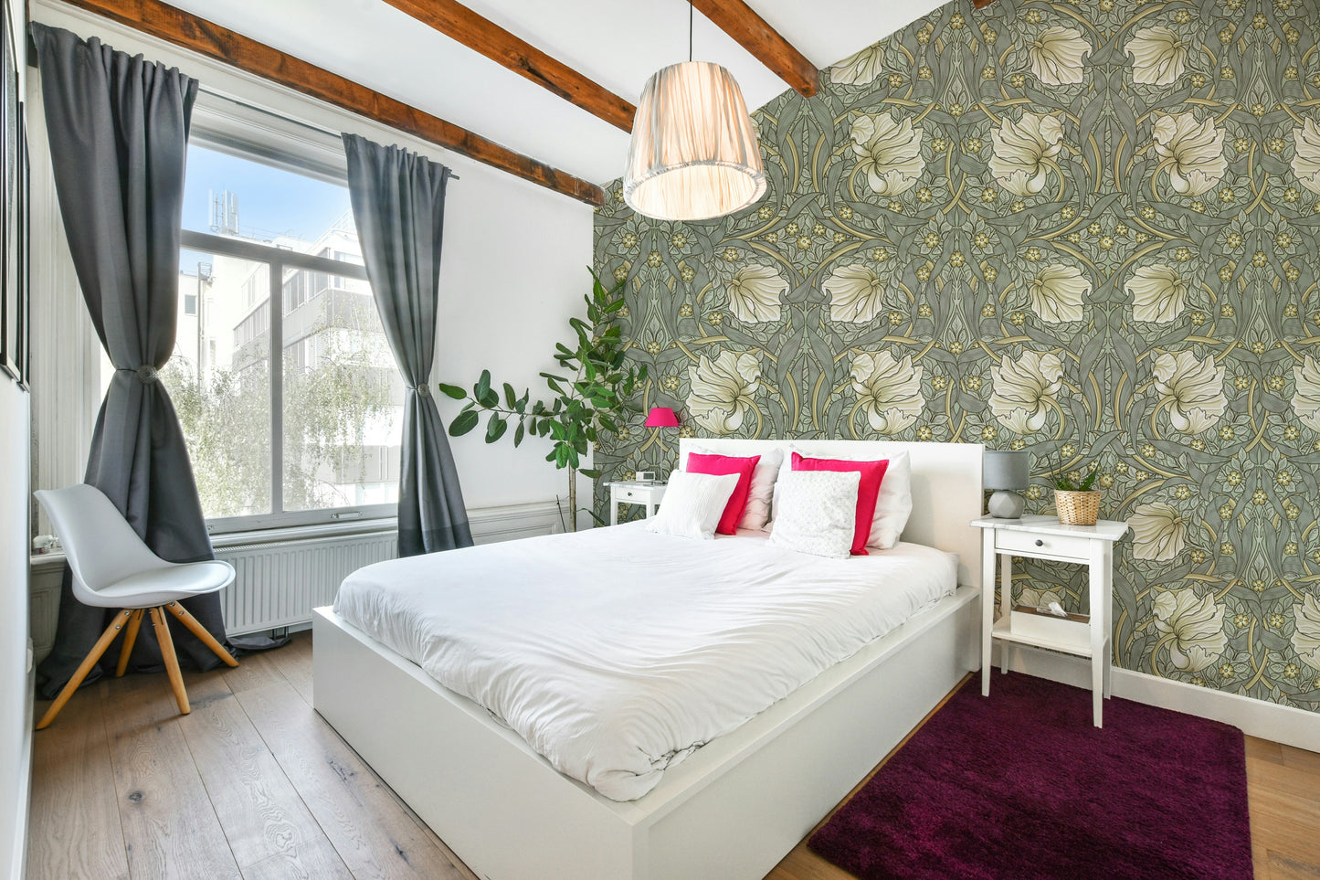 Traditional floral motifs on Pimpernel 4 wallpaper

