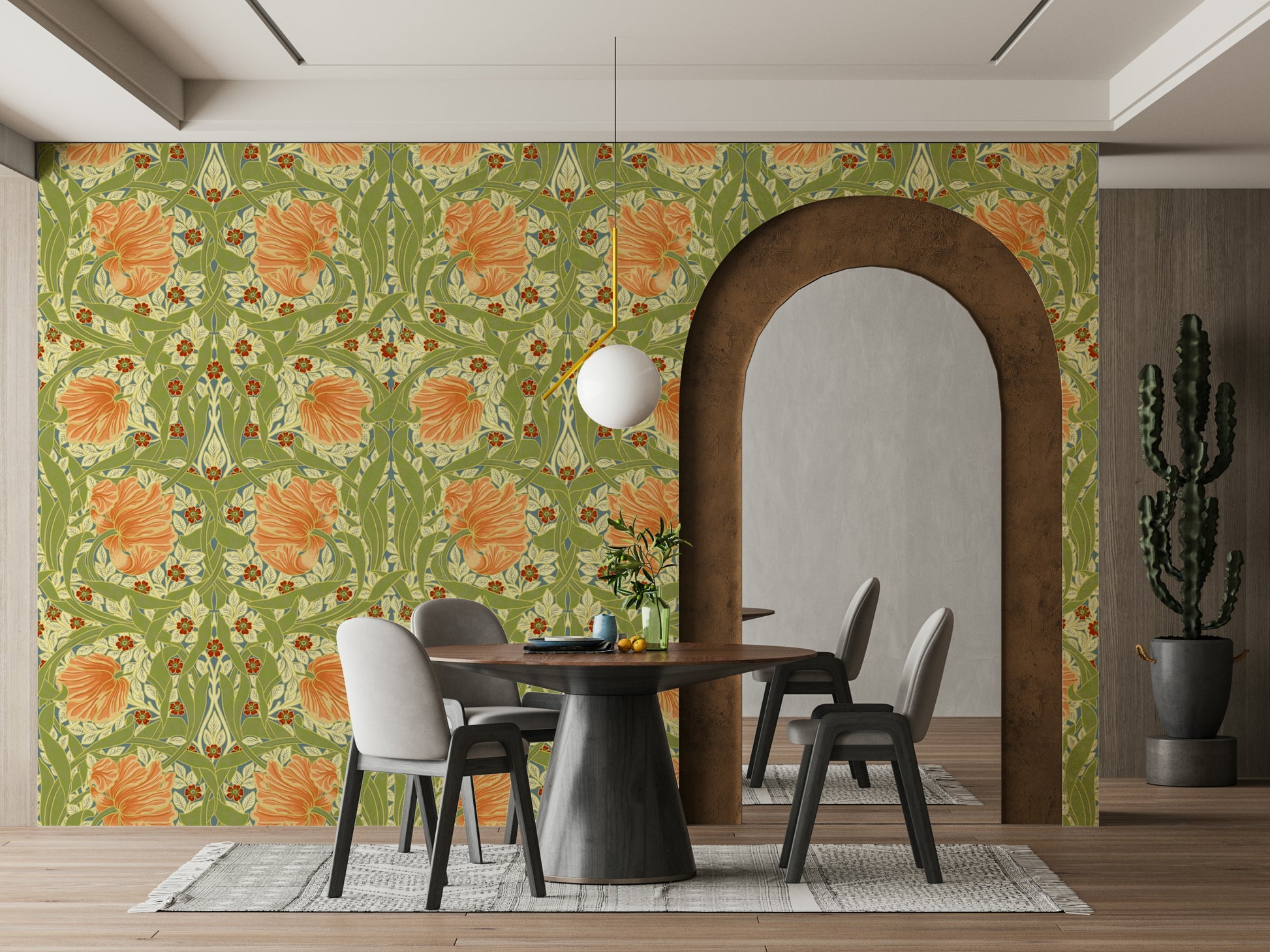 Timeless botanical art on Pimpernel 11 wallpaper

