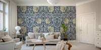 Vintage style Pimpernel wallpaper by William Morris

