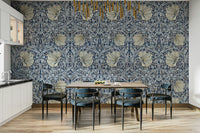 Traditional Pimpernel wallpaper with floral details

