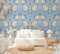 Classic floral and leaf wallpaper by William Morris 13

