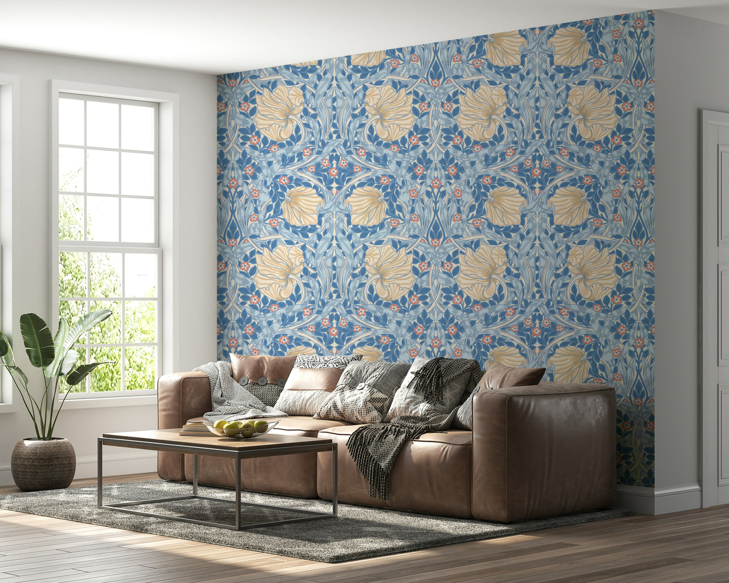 Pimpernel by William Morris 13 floral wallpaper design

