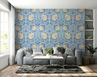 Wall covered with Pimpernel 13 wallpaper by William Morris

