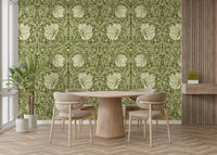 Elegant wall with William Morris Pimpernel 14 wallpaper


