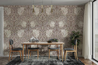 Pimpernel wallpaper with vintage floral motifs

